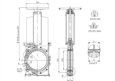 PZ973H电动刀型闸阀(图1)